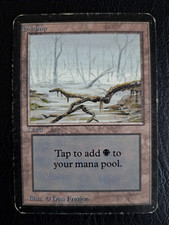 MtG Magic the Gathering Sumpf - Alpha - Swamp 1993 Vintage