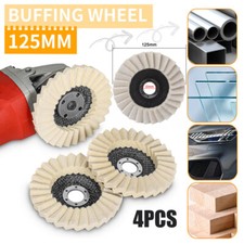 4Stk 125 mm Polierscheiben Polierscheibe Klappenfilzscheibe Für Winkelschleifer