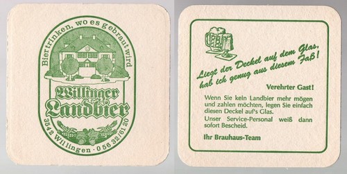 Alter bierdeckel willinger - alter,