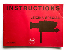 Leitz / Leica Leicina Special Instruction in English  #3852