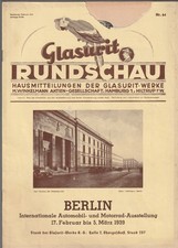 Prospekt Auto Zeitung von 1939 Glasurit Werke Autolack original Heft