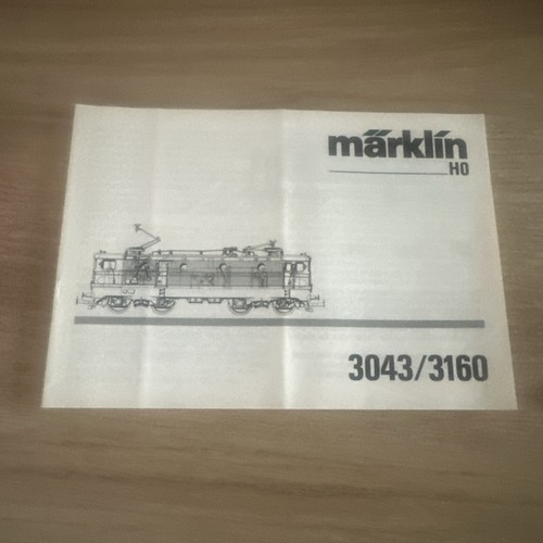 Märklin gebrauchsanleitung - ho,