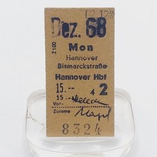 Fahrkarte vom 02.12.1968