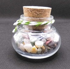 Trommelsteine im Dekogläschen