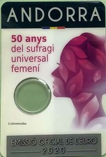 Andorra 2 Euro Münzkarte 2020
