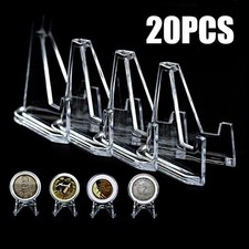 20pcs klar acryl münzständer - acryl,