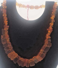 Art-Deco Bernstein Halskette