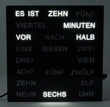 CBK-MS Tischuhr Wortuhr