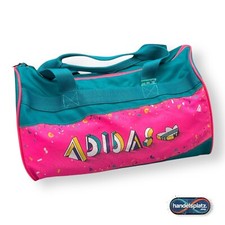 Adidas Originals Sporttasche Vintage Reisetasche Retro 80er Jahre Türkis Pink