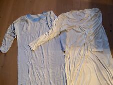 Nachthemd vintage wie Seide dünner Stoff Creme Größe 38/40 Stickerei 