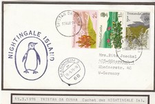 Antarctic"TRISTAN DA CUNHA",1976,Cachet"NIGHTINGALE ISLD.",look Scan ! 21.10-19