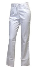Pflegerhose Schwesternhose Damenhose Berufshose Hose 5 Pocket weiß
