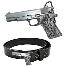 Gothic Skull Tattoo Biker Heavy Metal Rockabilly Schnalle Ledergürtel *117