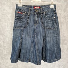 Fen Jeansrock Faltenrock Gr 34