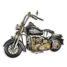 Deko Motorrad Chopper schwarz