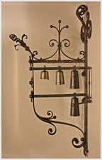 Haus Glocke Glocken Spiel Joch Stuhl Schmiedeeisen Renaissance 1870