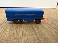 Wiking H0 Dreiachsanhänger mit Kofferaufbau "Ackermann" starre Deichsel