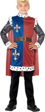 Kostüm Ritter König Artus Rot L 10-12 Jahre ‎44079L ohne Krone Smiffys Mittelalt