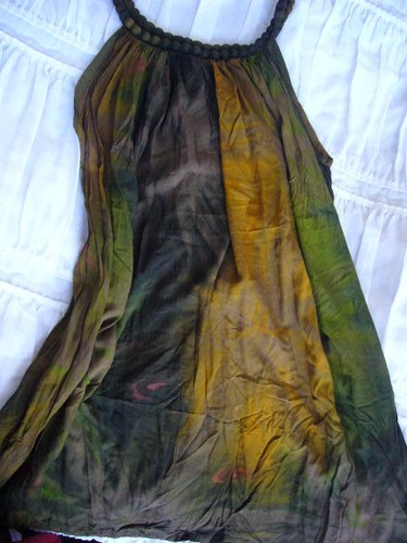 Hippie vintage kleid olive - hippie,