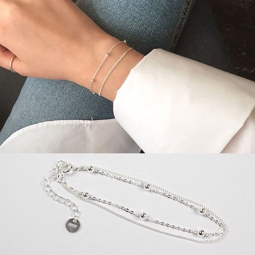 Doppelarmband kugel sterling - kugel,