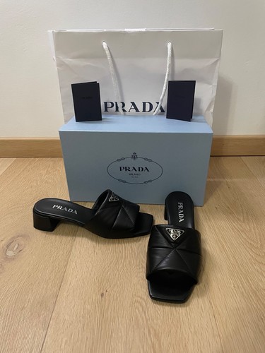 Prada pantolette leder - pantolette, 37,5