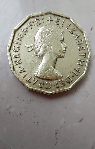 Münze three pence 1967 - three,