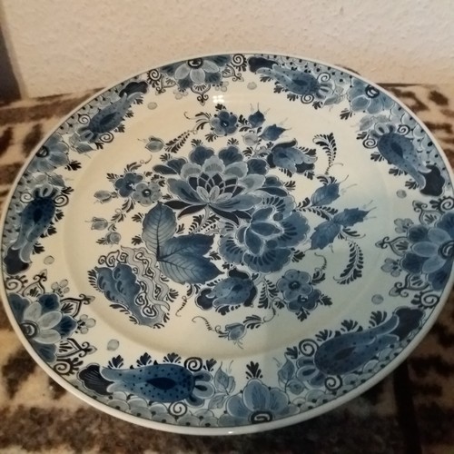Delft blauw grosser teller - delft,