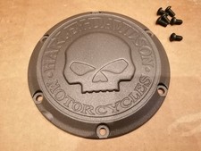 Harley-Davidson Skull Derby-Cover für Sportster - GRAUBRAUN-METALLIC BESCHICHTET