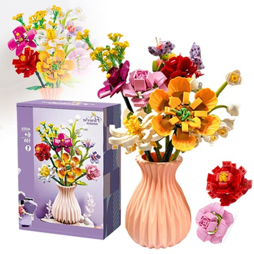 Blumen bauspielzeugset - blumen,