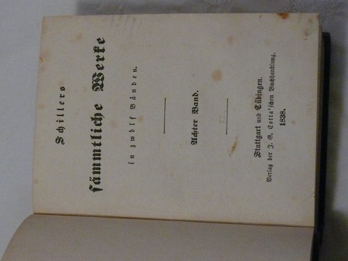 Schiller sämtliche werke - sÄmtliche, in
