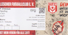 1 Ticket 29.3.2025 Hallescher FC HFC  FSV Zwickau Eintrittskarte 2024/25 Sammler