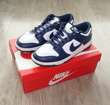 Sneaker NIKE dunk low retro Gr 43 weiß blau Midnight Navy inkl. OVP HF5441-107