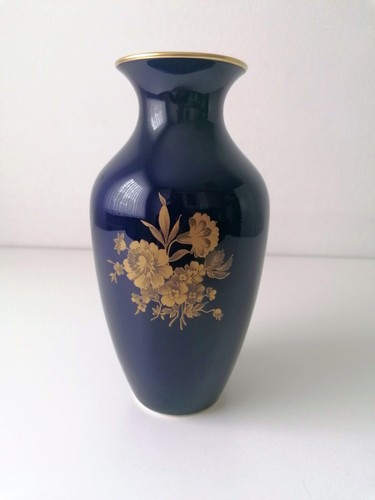 Hutschenreuther kobalt vase - hutschenreuther,