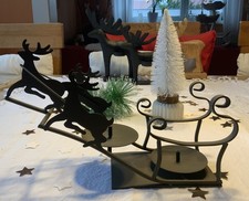 Kerzenhalter Rentier Schlitten