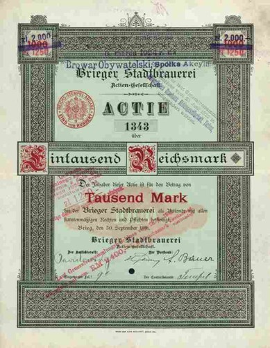 Brieger stadtbrauerei 1896 - stadtbrauerei,