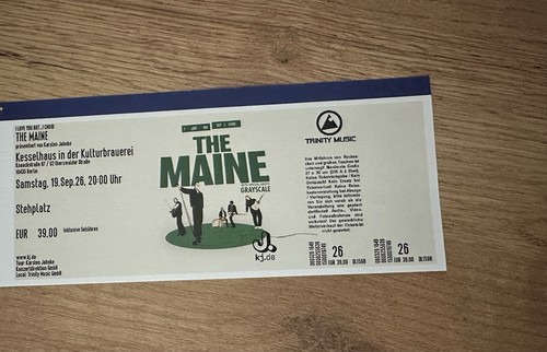 The maine konzertticket - maine,