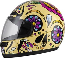 NZI Helm, Motorradhelm, Acitvy 3 Mexican Skulls Integral-Motorradhelm S 55-56 cm