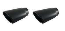 Endrohre schwarz oval für