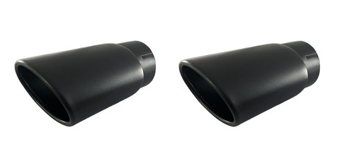 Endrohre schwarz oval - , für