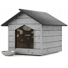 Hundehütte outdoor Grau