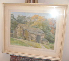 Original Pastellgemälde einer