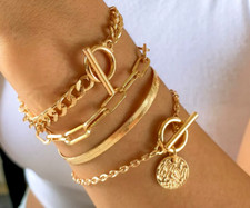 Zara Neu Gold Chunky 4 Stück