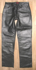 - AVITANO - Damen- LEDERJEANS / Lederhose aus Glattleder!!! in schwarz Gr. 40