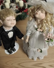 Porzellanpuppen Brautpaar