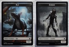 Rat (B 1/1) / Zombie Token (B 2/2) - Magic: The Gathering Foundation - EN/NM