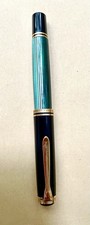Pelikan Souverän M800 Kolbenfüller Schwarz/Grün 18Karat B-Feder Bicolor Classic