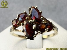 Vintage Granat Gold Ring 585er Gr.55/17,5 ca.2,09g. 6 x Granat Design Granatring