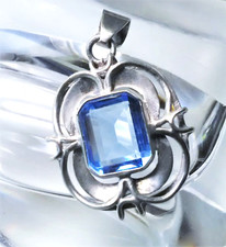 Anhänger Silber 800 Jugendstil  Art Nouveau Bauhaus um 1900 antik Vintage