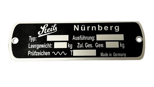 Steib typenschild neutral - steib,, typenschild,