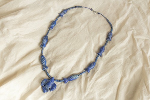 Vintage lapislazuli kette - lapislazuli,